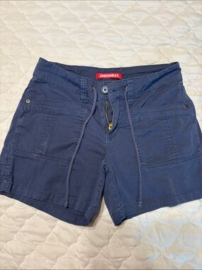 UNIONBAY Navy Drawstring Cargo Shorts